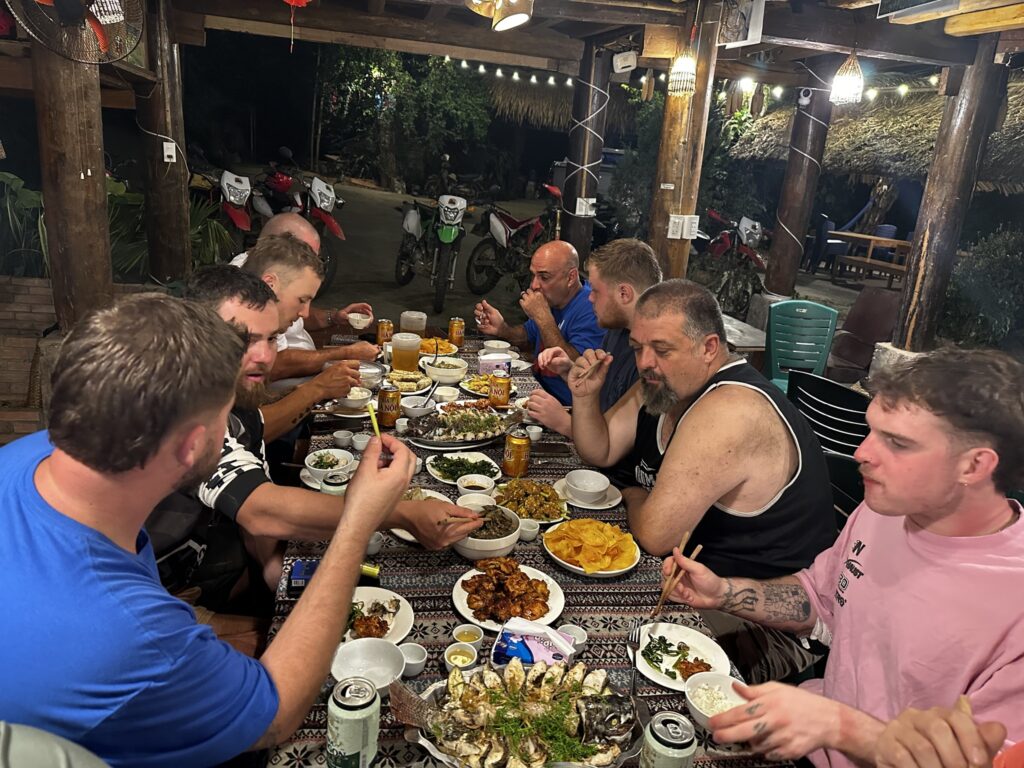A homestay dinner