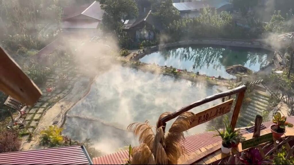 A hot spring in Tram Tau